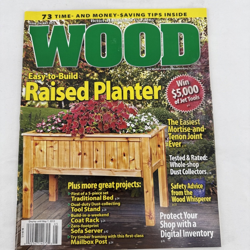 Vintage Issue 218 May 2013 WOOD Magazine Woodworking Home Improvement
